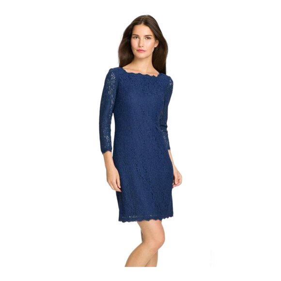 Adrianna Papell Purple Short Evening Lace Dress Size 4 Cocktail Party - Picture 12 of 12